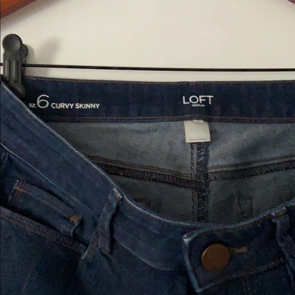 Loft Curvy skinny jeans